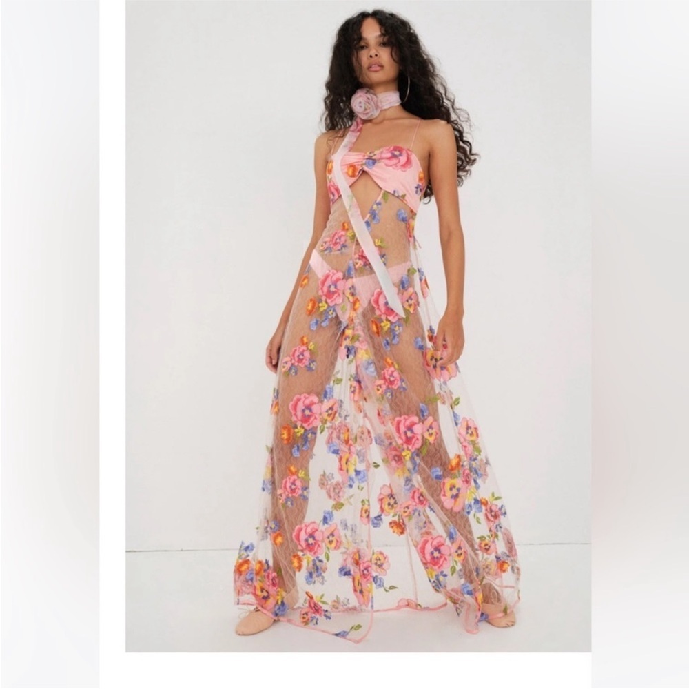 NEW For love and lemons Delaney maxi dress - Picture 3 of 16